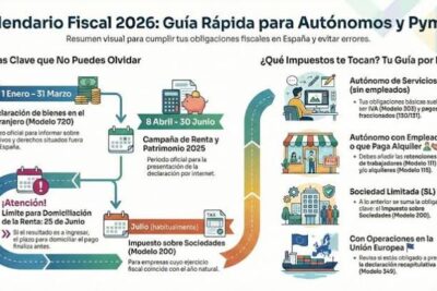 Calendario fiscal 2026: Plazos y modelos clave para autónomos y particulares